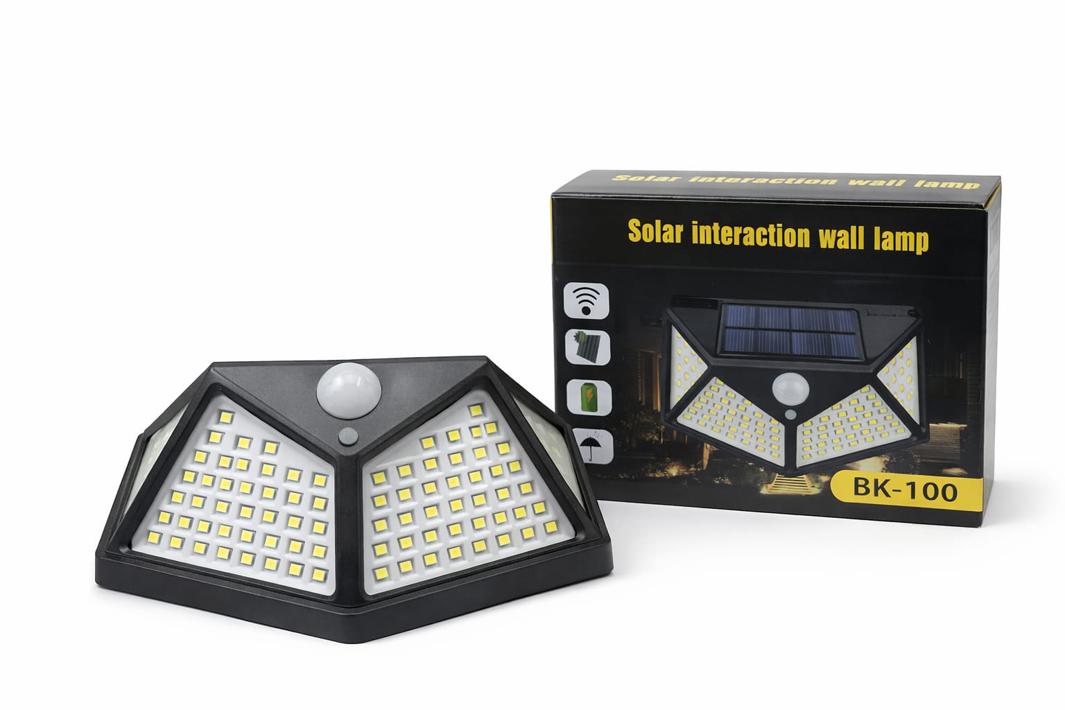 Solar-Wandleuchte mit Bewegungsmelder